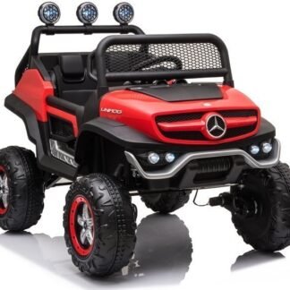 Coche bateria Mercedes UNIMOG LITTLE 4x4,4WD, 12v rojo  - INDA54-AC-LE5625